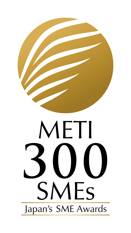 Logo: METI 300 SMEs. Japan's SME Awards