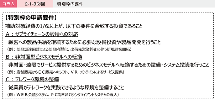 コラム2-1-3〔2〕図 特別枠の要件