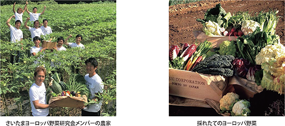 さいたまヨーロッパ野菜研究会メンバーの農家・採れたてのヨーロッパ野菜