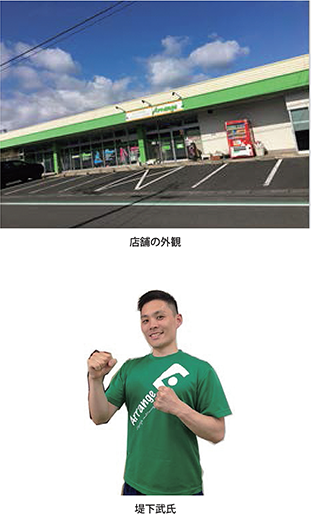 店舗の外観・堤下武氏