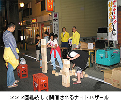 222回継続して開催されるナイトバザール