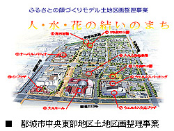 都城市中央東部地区土地区画整理事業