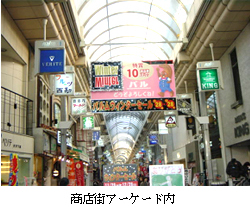 商店街アーケード内