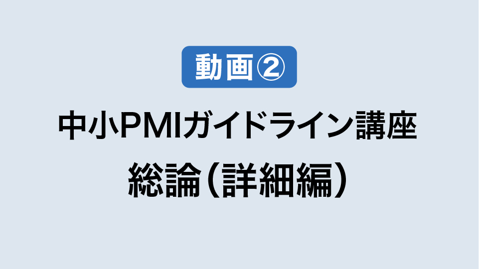 ②PMI総論　詳細編